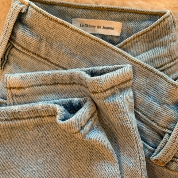 FRAME denim Le Skinny De Jeanne Jeans Adeline Light Wash mid-rise SIZE  25 - Picture 11 of 11